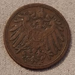 1896 German Germany Vintage Coin