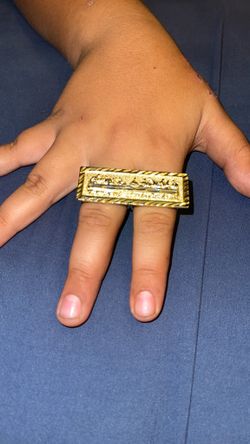 Laminated Gold double ring