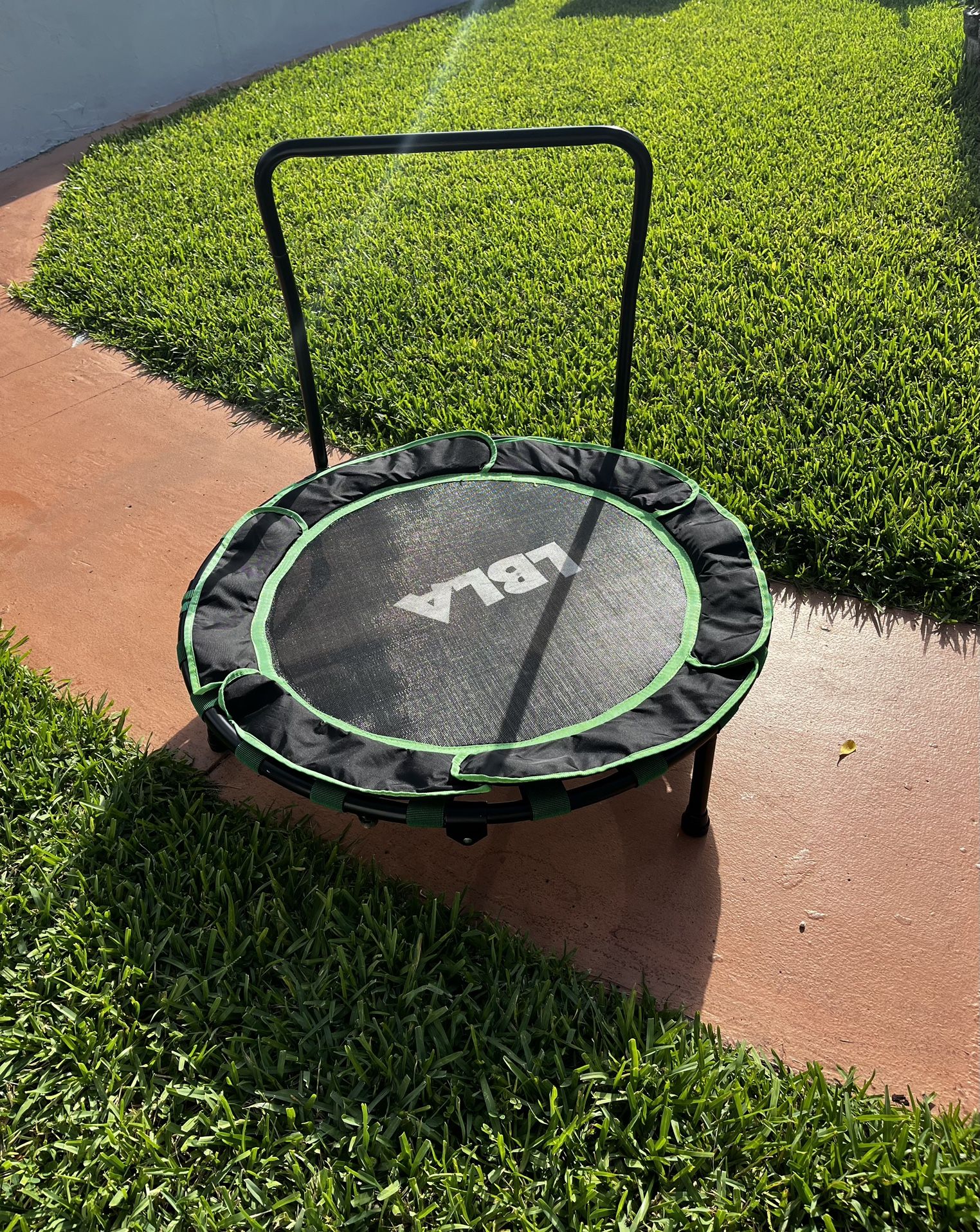Trampoline LBLA For Kids 36” Foldable With Adjustable Handrail… Kids Ages 3-9 Years Old…In Great Condition…$35