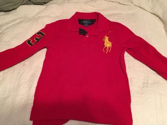 Boys Polo Long-sleeved Polo Size Small