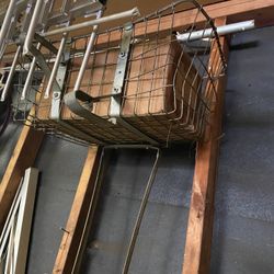 Antique bicycle basket