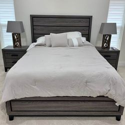 Rustic Brand new Queen Bedframe with Optional Mattress - Fast Shipping