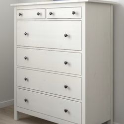 6-drawer chest, white stain, 42 1/2x51 5/8 "