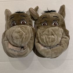 Eeyore Donkey Plush Slippers. Size 11/12