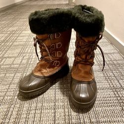 SOREL Boots Size 5 Cambrion x En Fer Style Mid-calf Brown Waterproof Winter Boots