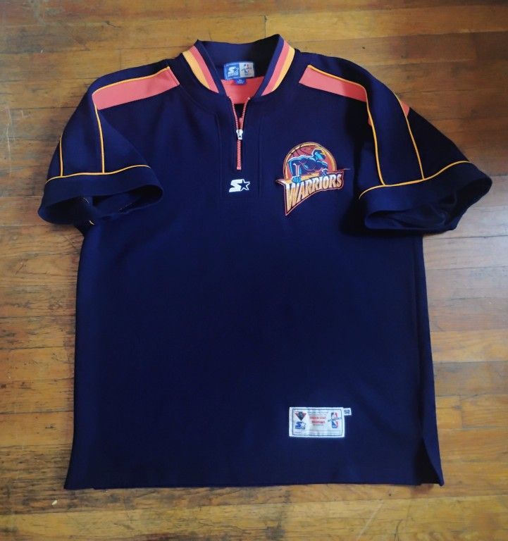 Golden State Warriors Starter 2000s shooting Shirt Size XL