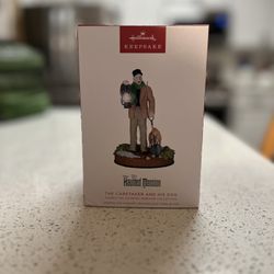 Disney The Haunted Mansion Collection The Caretaker and His Dog Ornament With Light and Sound