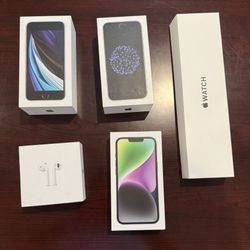 EMPTY CASES ONLY for Iphones, apple watch, and Airpods 