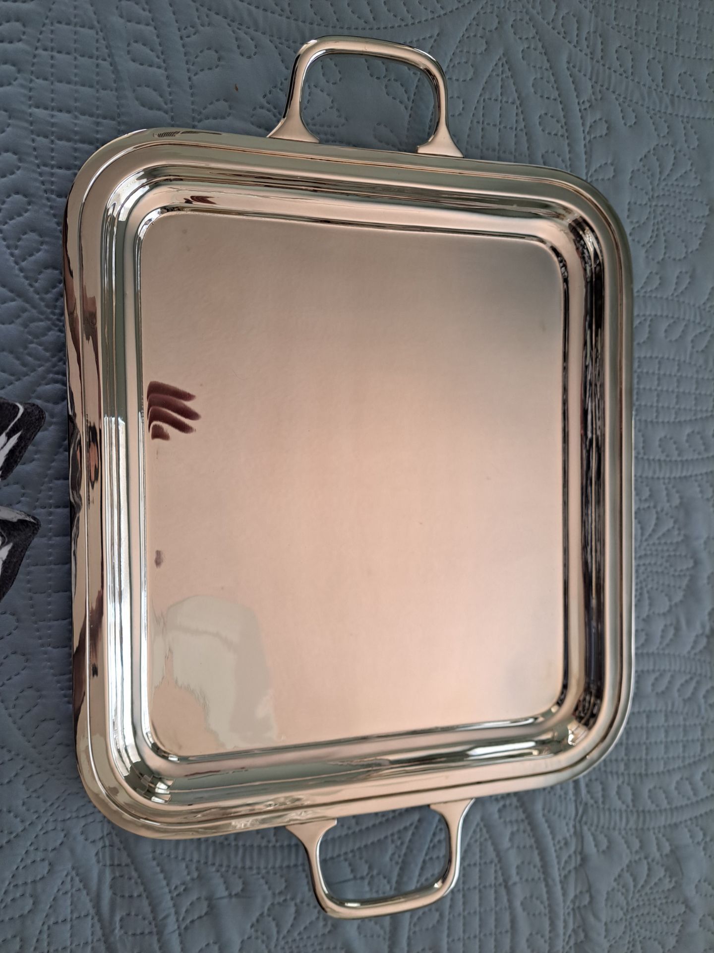 Silver plate serving