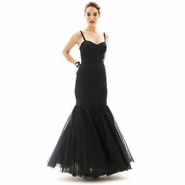 Black Lace Mermaid Dress