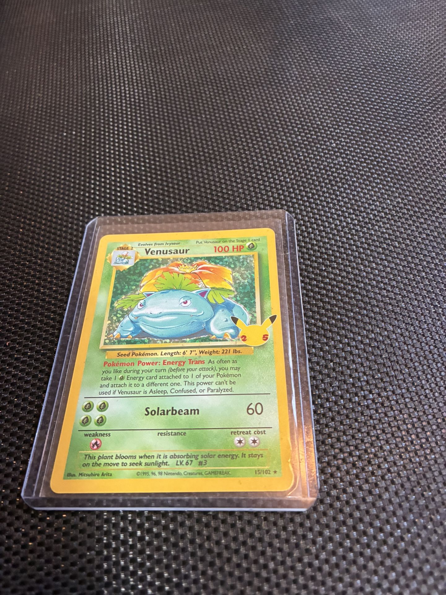 Venusaur 25th Anniversary Card