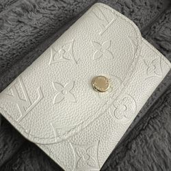 White Designer Inspired Coin Purse