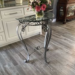 Console Table Good Condition Grey
