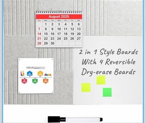 N'Cloud9 2-in-1 felt & dry-erase boards 12 pack