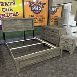Grey Queen Bedroom Set 