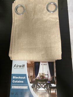 Set of 4 panels - 52 x108 - dark tan curtains