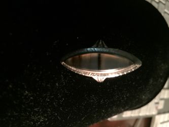 Ladies ring 10k solid gold natural stone unique size 6 1/2