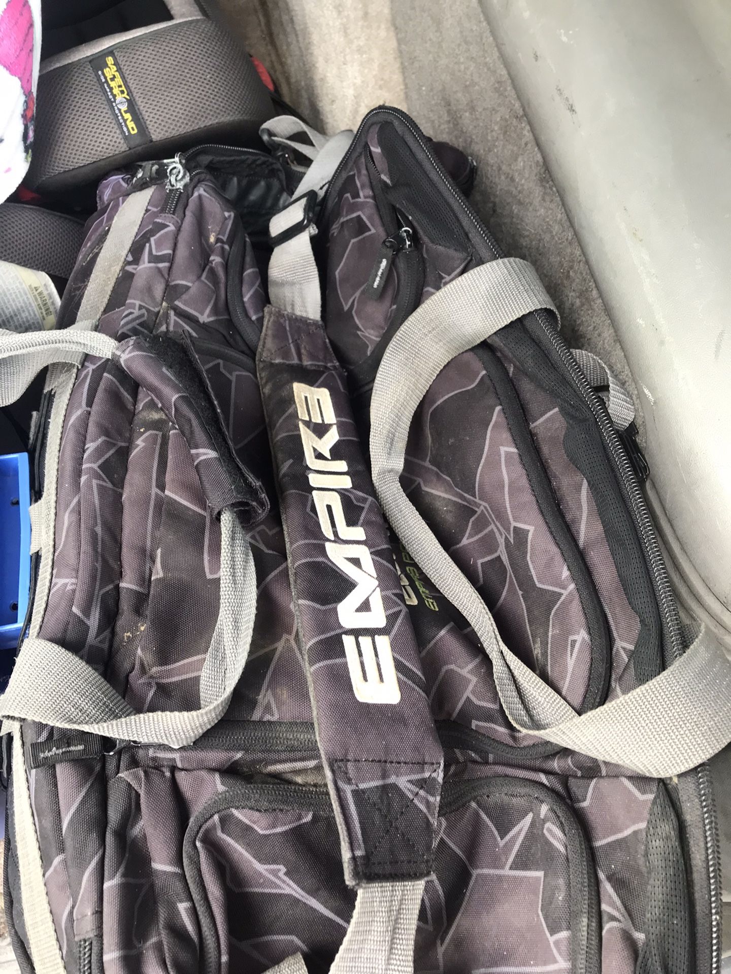 empire paintball bag , mask and podholder