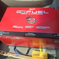 Milwaukee Power Tools, Milwaukee M18 Fuel Cordless Skill Saw, Cordless Sawsall, Battery/Charger Combo And A Separate Brand New Battery 