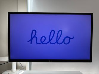 LG 27” 4K UHD UltraFine IPS Monitor + Vivo Monitor Arm and Laptop Stand