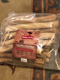 COWDOG CHEWS:HAPPY BITES,HEALTHY SMILES.20 PACK NEW DOG’S XL TREAT BONES, 4.3LB