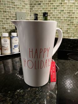Rae Dunn holiday pitcher