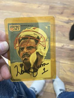 Warren Moon Autograph Card