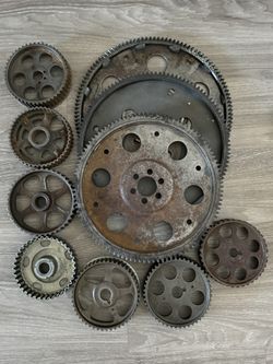 Gears. Heavy. Old. Used. Gears.