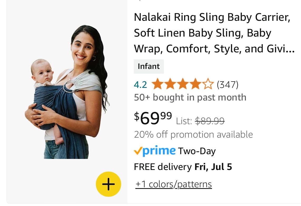 Ring Sling Baby Carrier