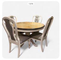 Scarlett Round Dining Table Set with 4 Chairs
