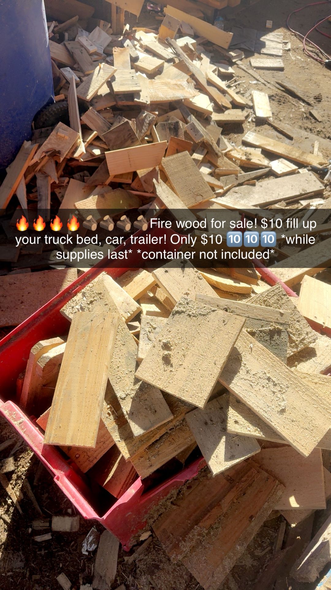 Firewood 🪵 🔥🔥 $10 To Fill Up! 🔟🛻