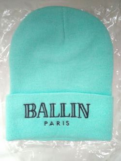 Turquoise Ballin Paris Bernie Pullover Hat