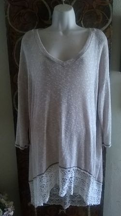 Beige color very lightweight pullover..