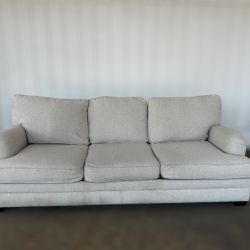 Delivery available -White sofa couch