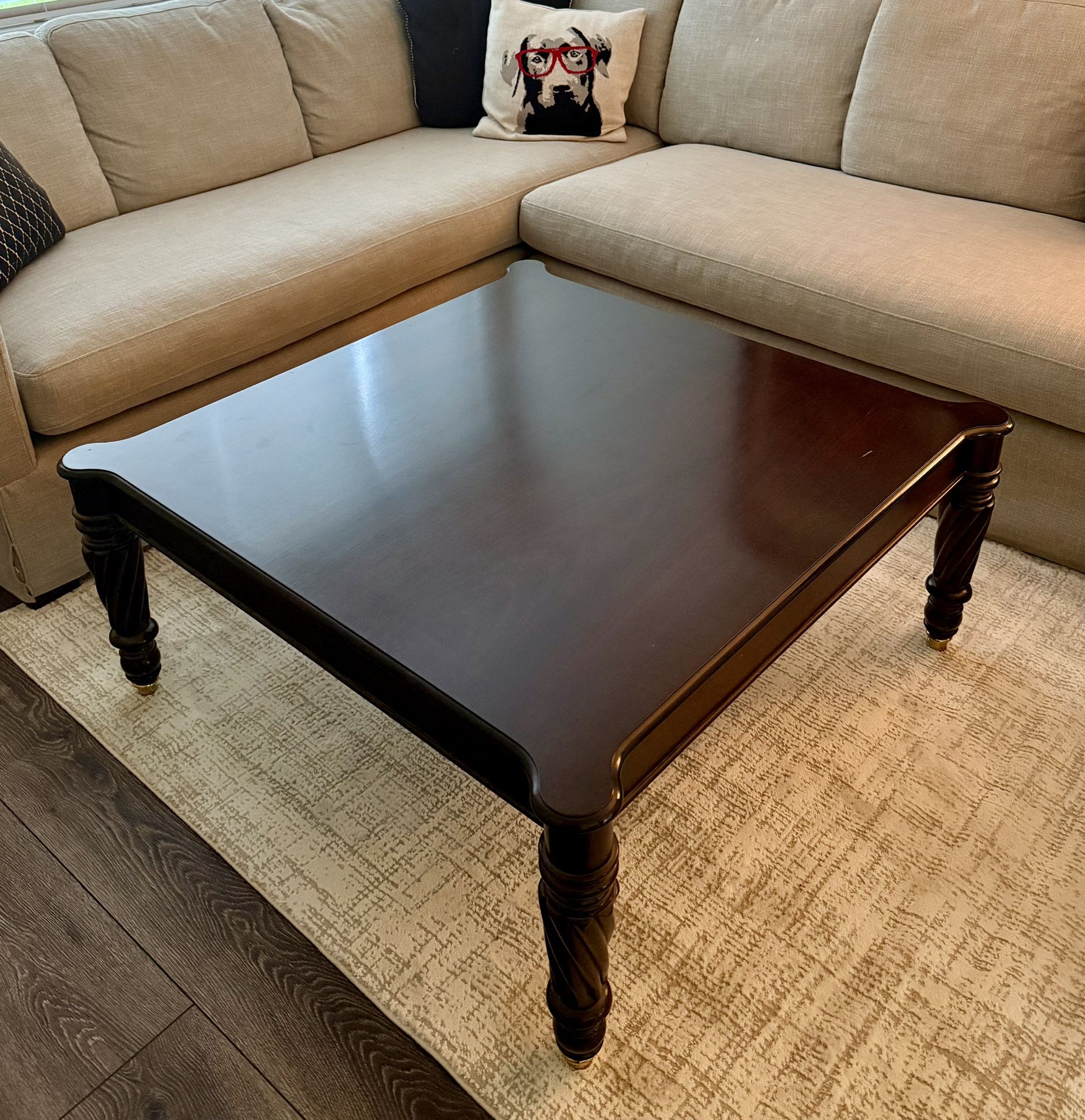 Mahogany Italian Coffee Table