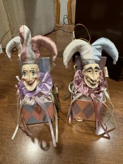 2 KATHERINE’S Collection JESTER BOX Ornaments