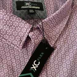 Johnston Murphy Mens 3XL Longsleeve Button Down Shirt XC Flex