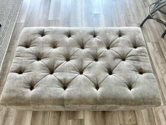 Large Tufted Ottoman - Plush & Spacious
