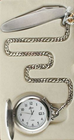 Belair A1615 Silver Tone Pocket Watch
