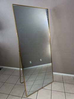 71” Tall Freestanding Gold Mirror