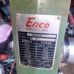 Drill Press Heavy Duty With Working Light Working Perfect  12" 