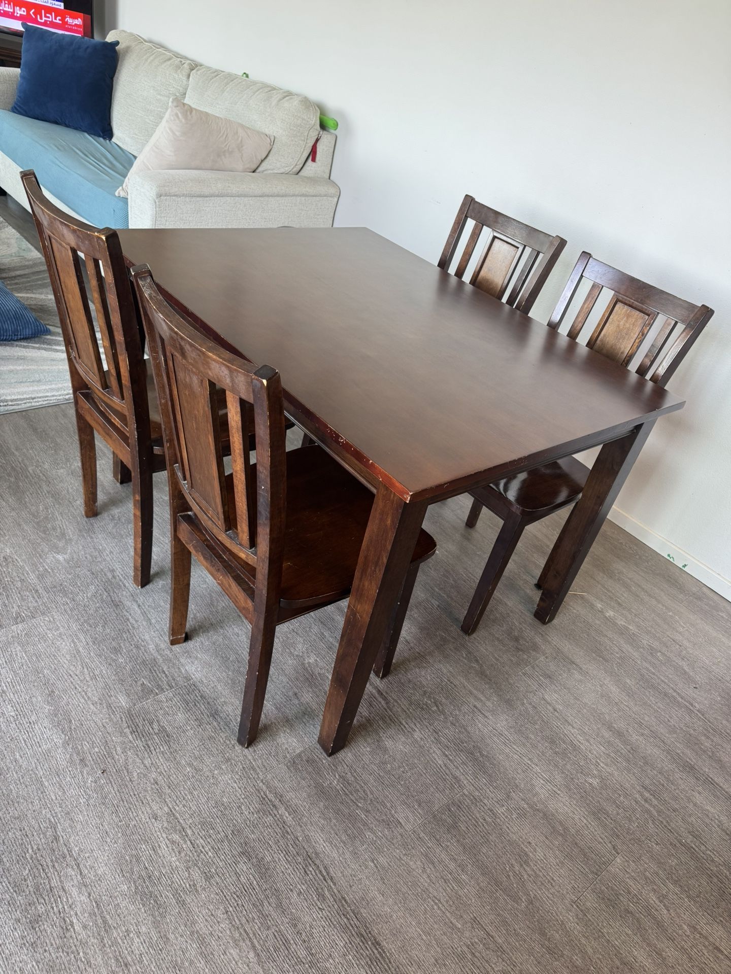 Dining Table Set With 4 Chairs