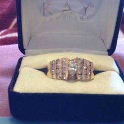 Anillo De Diamantes Size 11 New