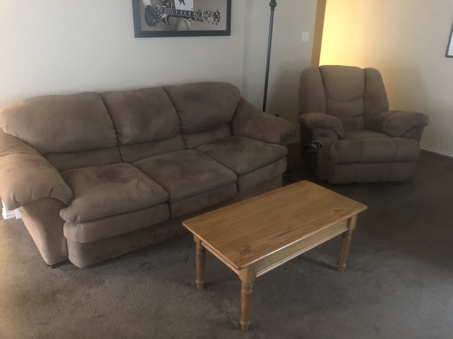 Matching Couch and Recliner