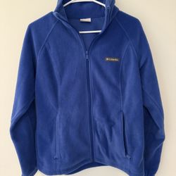 Women’s Blue Columbia Zip Up Jacket