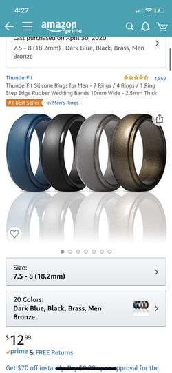 Silicon wedding bands