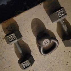 Dumbells And Kettlebell