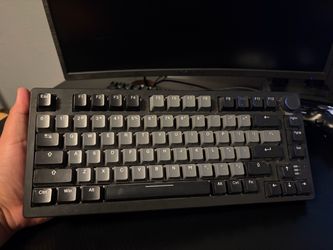 Gaming keyboard with red keys