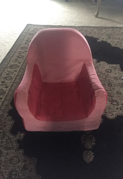 Pink armchair