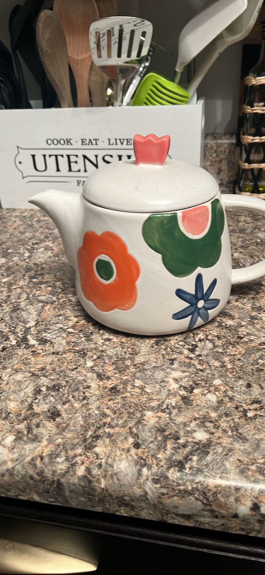World Market Ceramic Tea Pot